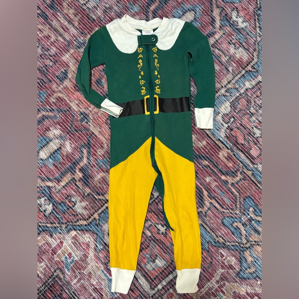 Hanna Andersson Buddy the Elf Zip Up Pajamas - Size 2T